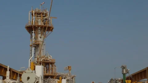Modern LNG Plant Structure Stock Footage 63205074