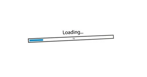 Modern loading bar on white background Stock Illustration