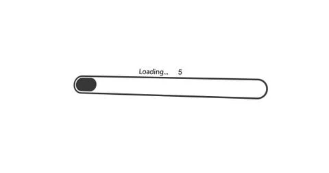 Modern loading bar on white background Illustrazione stock