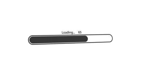 Modern loading bar on white background Illustrazione stock