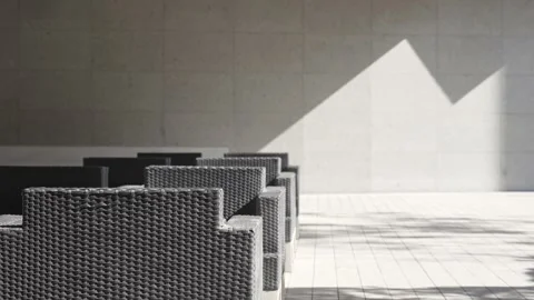 Modern lobby with elegant seats Stock Footage 166549042