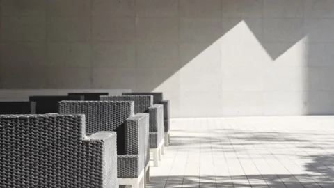 Modern lobby with elegant seats Video stock 166549103