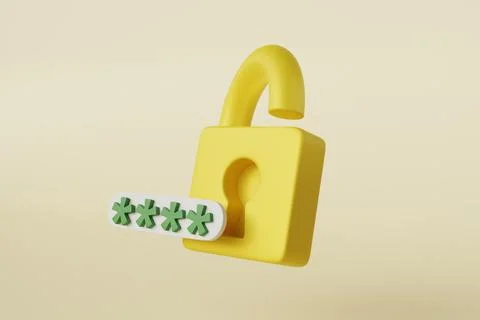 Modern lock password, great design for any purposes. Internet information. .. Illustrazione stock