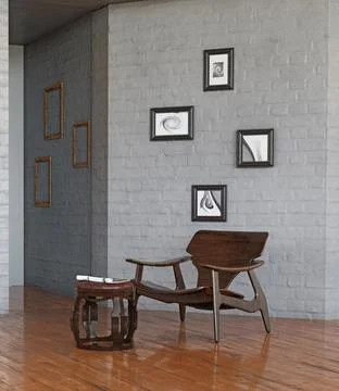 Modern loft design Stock Illustration