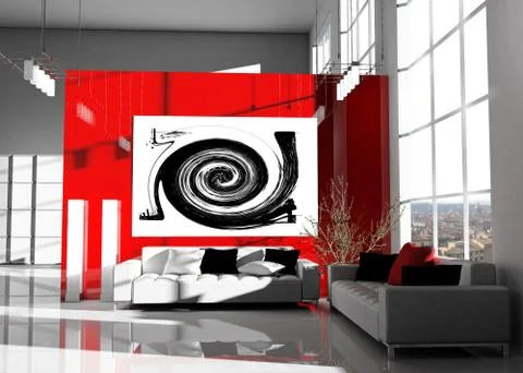 Modern loft Stock Illustration