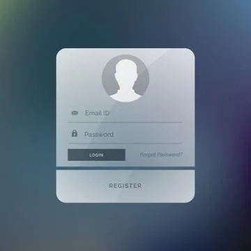 Modern login form user interface design template 스톡 일러스트