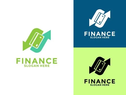 Modern logo concept design for digital finance technology, financial busine.. Stock Illustration