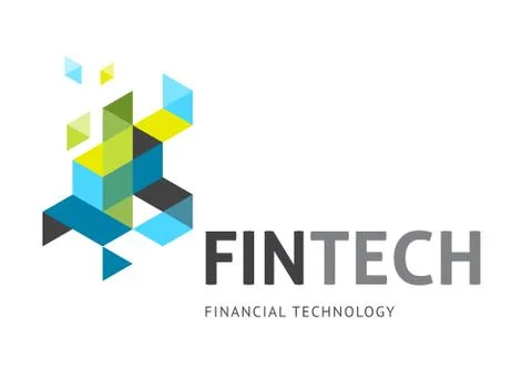Modern logo concept design for fintech Stock Illustration