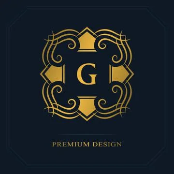 Modern logo design. Geometric initial monogram template. Letter emblem G.   Stock-Illustration