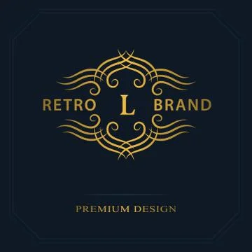 Modern logo design. Geometric initial monogram template. Letter emblem L.   스톡 일러스트