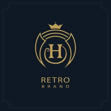 Modern logo. Geometric initial monogram template. Minimal design. Letter H Stock-Illustration