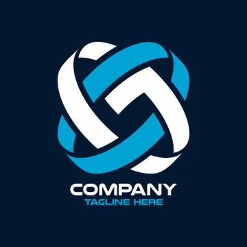Modern logo planet orbit and letter CG / GC. Vector illustration. Stock Illustration