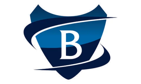 Modern Logo Shield Letter B Stock-Illustration
