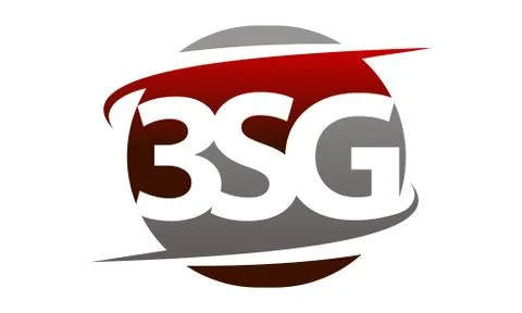 Modern Logo Solution Letter 3SG Swoosh Stock-Illustration