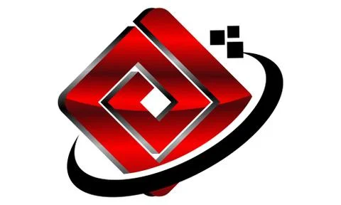 Modern Logo Solution Letter D Stock-Illustration