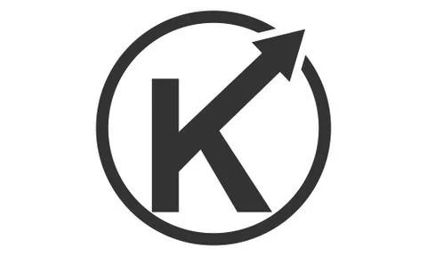 Modern Logo Solution Letter K Stock-Illustration