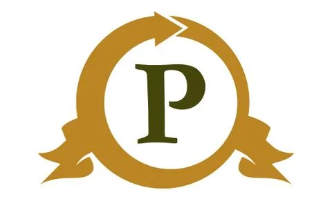 Modern Logo Solution Letter P Stock-Illustration