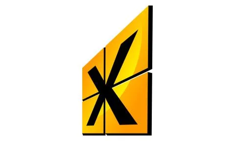 Modern Logo Solution Letter X Stock-Illustration