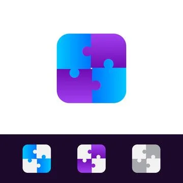 Modern logo template with futuristic gradient colors and clean vector eps f.. Stock Illustration