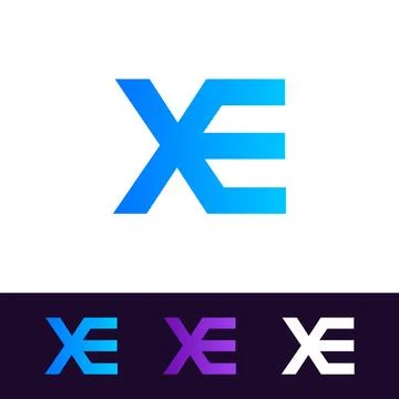Modern logo template with futuristic gradient colors and clean vector eps f.. Stock Illustration