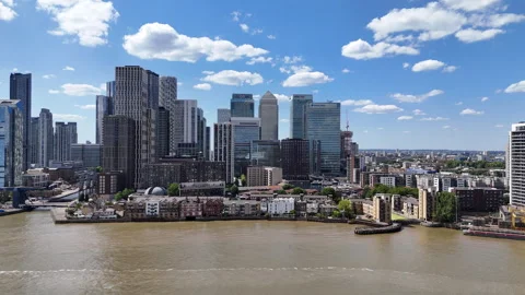 Modern London Skyline Stock Footage 341317009