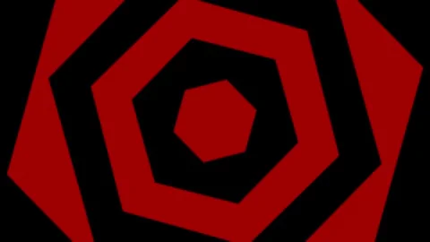A modern looping simple geometric rotating hexagon motion graphic animation.. Vídeo Stock 265593934