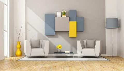 Modern lounge Stock Illustration