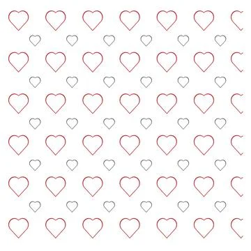 Modern love shape seamless texture for decorative art projects Stock Illustration