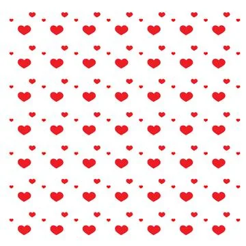 Modern love shape seamless texture for decorative art projects Stock Illustration