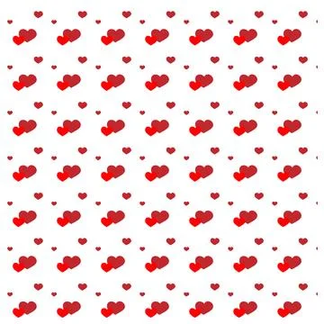 Modern love shape seamless texture for decorative art projects Stock Illustration