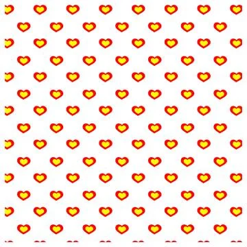 Modern love shape seamless texture for decorative art projects Stock Illustration