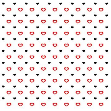 Modern love shape seamless texture for decorative art projects Stock Illustration