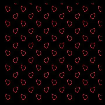 Modern love shape seamless texture for decorative art projects Stock Illustration
