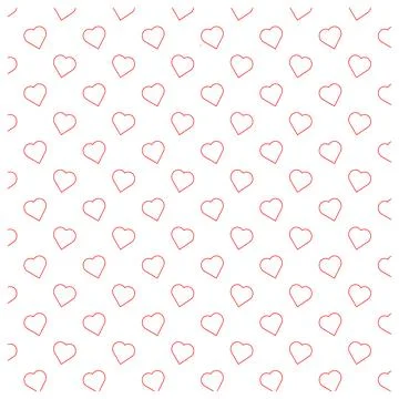 Modern love shape seamless texture for decorative art projects Stock Illustration