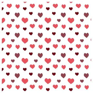 Modern love shape seamless texture for decorative art projects Stock Illustration