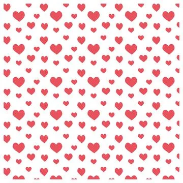 Modern love shape seamless texture for decorative art projects Stock Illustration