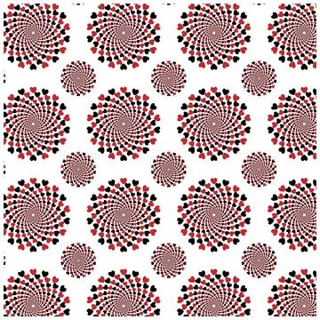 Modern love shape seamless texture for decorative art projects Stock Illustration