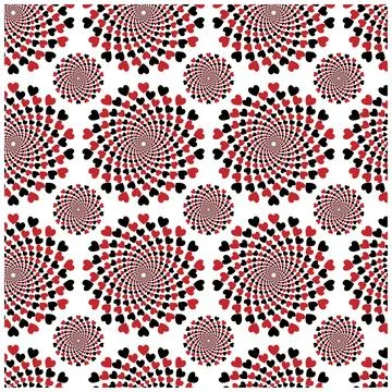 Modern love shape seamless texture for decorative art projects Stock Illustration
