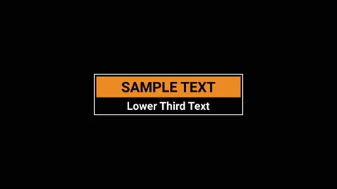 Modern Lower Third with 2 text lines Stock Footage 207121138