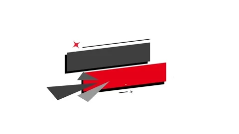 Modern Lower Third Banner with Blank Space Animation on White Background Vidéo 337906645