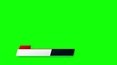 Modern lower third banner with red white and black on green screen overlay .. 動画素材 336365166