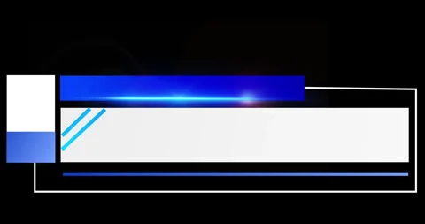 Modern lower third with empty copy space for writing custom messages Video stock 307618551