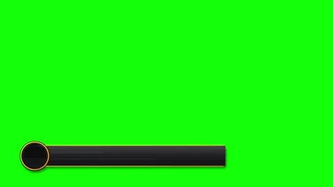 Modern lower third with gold trim on green screen for broadcast editing chr.. Stock Footage 337555355