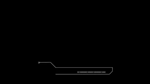 Modern lower third with a technology background. There is space for logo Stock Footage 323692487
