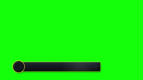 Modern lower third with yellow accent on green screen for broadcasts chroma.. Stock-Footage 337555371