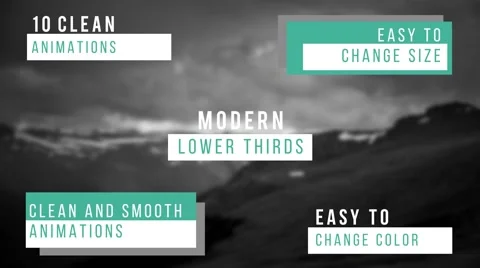 Modern Lower Thirds After Effects素材
