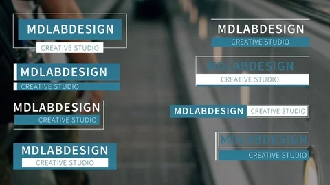 Modern Lower Thirds Stock After Effects