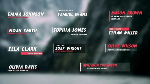Modern Lower Thirds After Effects stock