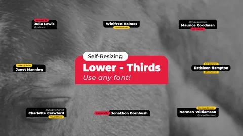 Modern Lower Thirds After Effects stock