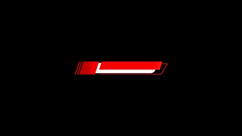 Modern lower thirds. Animated lower third with alpha channel Stock Footage 329395998